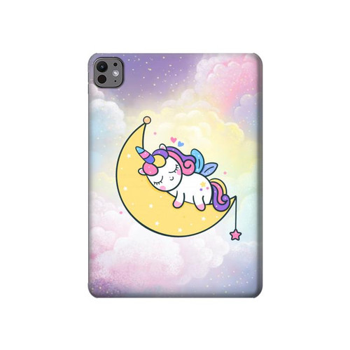 S3485 Cute Unicorn Sleep Hard Case For iPad Pro 11 (2024,2025)