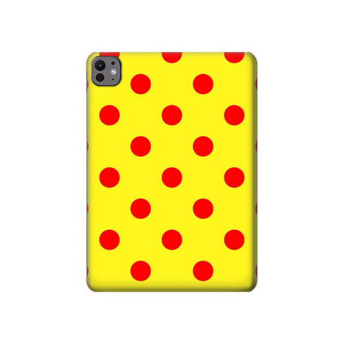 S3526 Red Spot Polka Dot Hard Case For iPad Pro 11 (2024,2025)