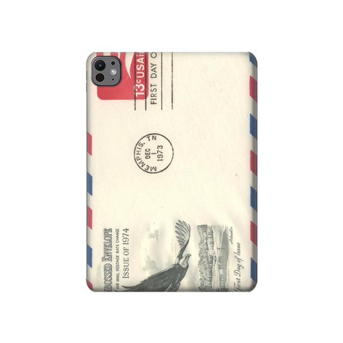 S3551 Vintage Airmail Envelope Art Hard Case For iPad Pro 11 (2024,2025)