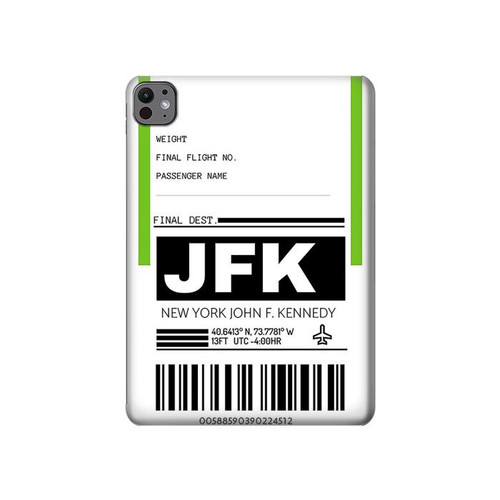 S3664 Airline Travel Luggage Label Hard Case For iPad Pro 11 (2024,2025)