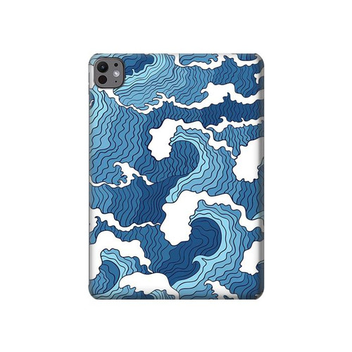 S3751 Wave Pattern Hard Case For iPad Pro 11 (2024,2025)