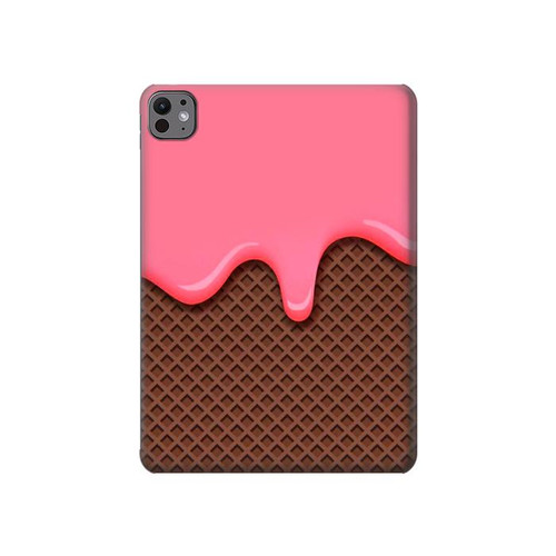 S3754 Strawberry Ice Cream Cone Hard Case For iPad Pro 11 (2024,2025)