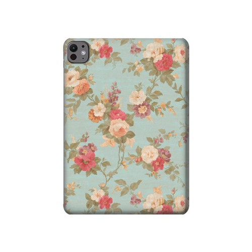 S3910 Vintage Rose Hard Case For iPad Pro 11 (2024,2025)