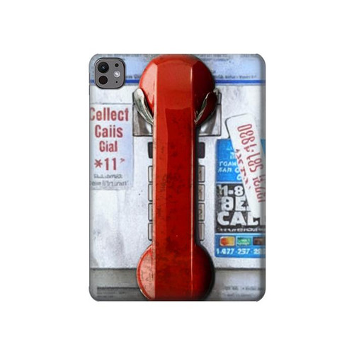S3925 Collage Vintage Pay Phone Hard Case For iPad Pro 11 (2024,2025)