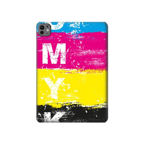 S3930 Cyan Magenta Yellow Key Hard Case For iPad Pro 11 (2024,2025)