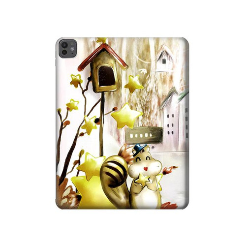S0109 Cute Squirrel Cartoon Hard Case For iPad Pro 13 (2024,2025)