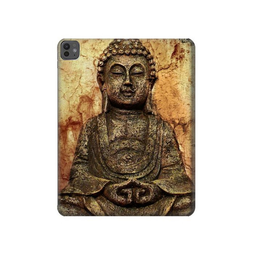 S0344 Buddha Rock Carving Hard Case For iPad Pro 13 (2024,2025)