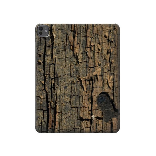 S0598 Wood Graphic Printed Hard Case For iPad Pro 13 (2024)