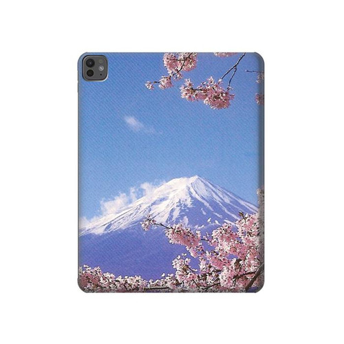 S1060 Mount Fuji Sakura Cherry Blossom Hard Case For iPad Pro 13 (2024,2025), Air 13 2026