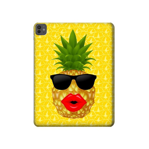 S2443 Funny Pineapple Sunglasses Kiss Hard Case For iPad Pro 13 (2024,2025)