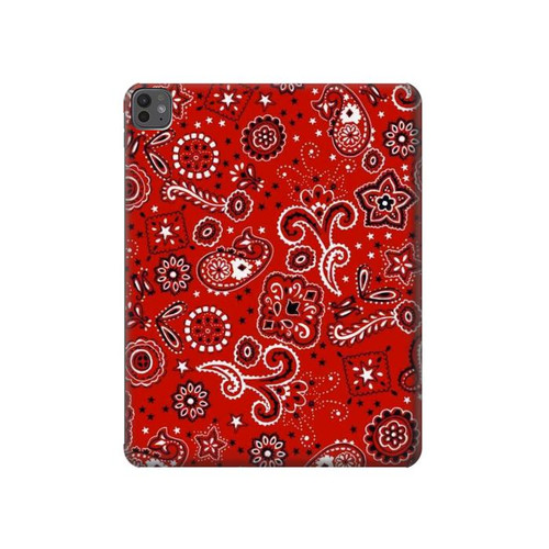 S3354 Red Classic Bandana Hard Case For iPad Pro 13 (2024,2025), Air 13 2026