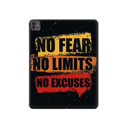 S3492 No Fear Limits Excuses Hard Case For iPad Pro 13 (2024,2025), Air 13 2026