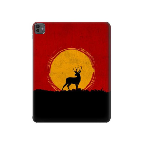 S3513 Deer Sunset Hard Case For iPad Pro 13 (2024,2025), Air 13 2026