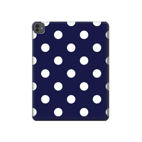 S3533 Blue Polka Dot Hard Case For iPad Pro 13 (2024,2025), Air 13 2026