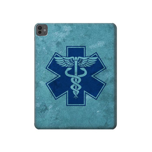 S3824 Caduceus Medical Symbol Hard Case For iPad Pro 13 (2024,2025), Air 13 2026