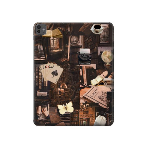 S3877 Dark Academia Hard Case For iPad Pro 13 (2024,2025), Air 13 2026