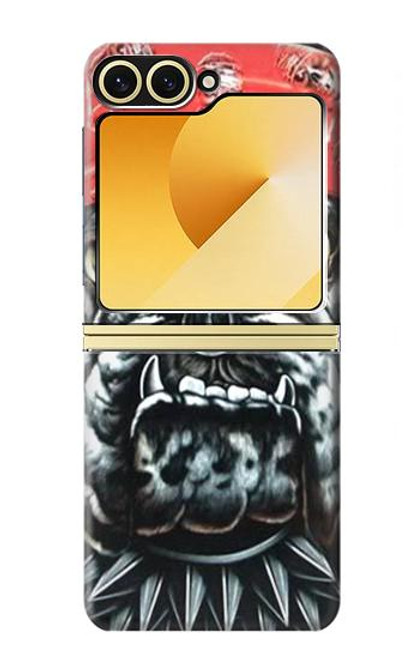 S0100 Bulldog American Football Case For Samsung Galaxy Z Flip 6, Flip 7 FE
