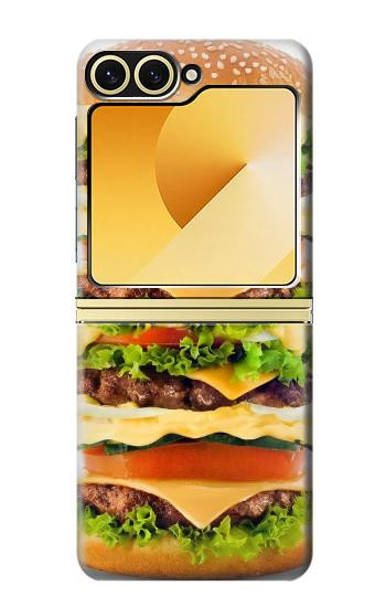 S0790 Hamburger Case For Samsung Galaxy Z Flip 6, Flip 7 FE