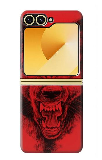S1090 Red Wolf Case For Samsung Galaxy Z Flip 6, Flip 7 FE