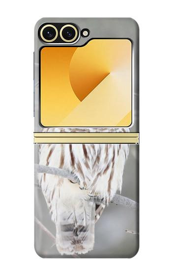 S1566 Snowy Owl White Owl Case For Samsung Galaxy Z Flip 6, Flip 7 FE