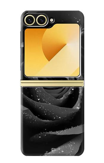 S1598 Black Rose Case For Samsung Galaxy Z Flip 6, Flip 7 FE