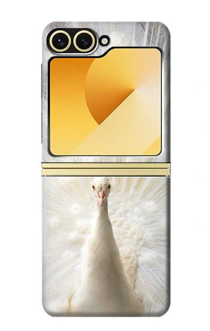 S1980 White Peacock Case For Samsung Galaxy Z Flip 6, Flip 7 FE