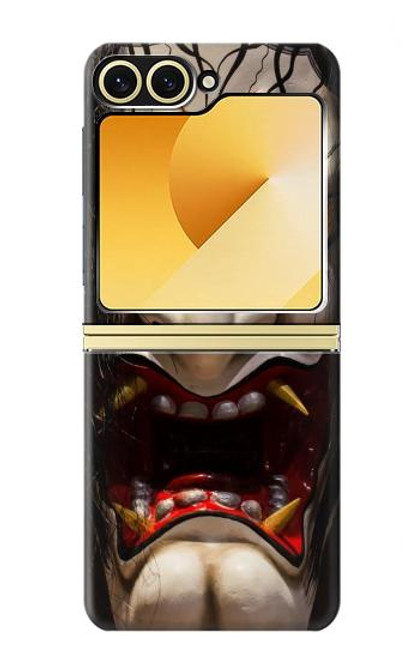 S2112 Hannya Demon Mask Case For Samsung Galaxy Z Flip 6, Flip 7 FE