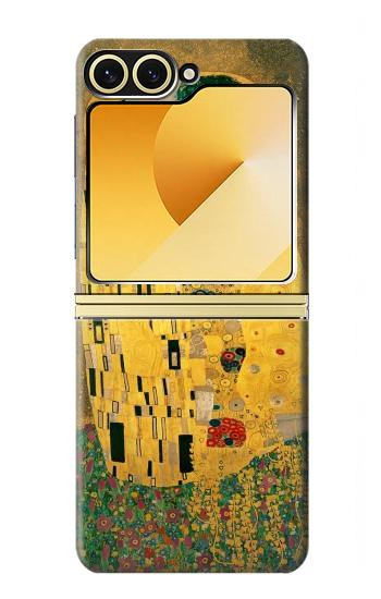 S2137 Gustav Klimt The Kiss Case For Samsung Galaxy Z Flip 6, Flip 7 FE
