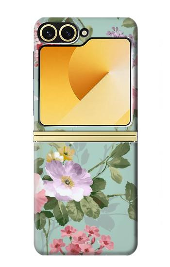 S2178 Flower Floral Art Painting Case For Samsung Galaxy Z Flip 6, Flip 7 FE