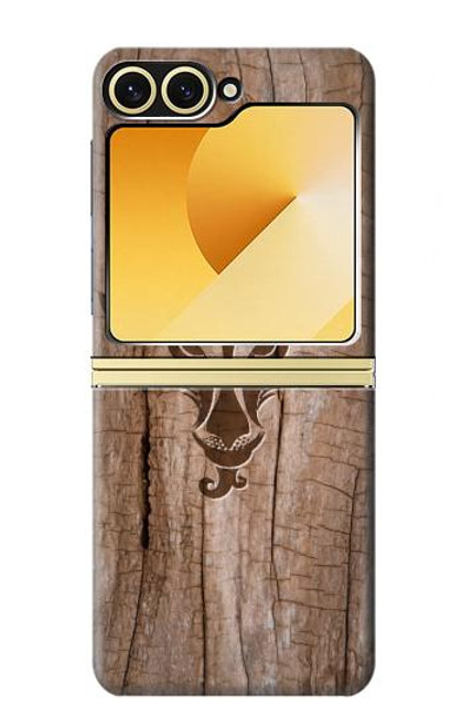 S2183 Goat Wood Graphic Printed Case For Samsung Galaxy Z Flip 6, Flip 7 FE