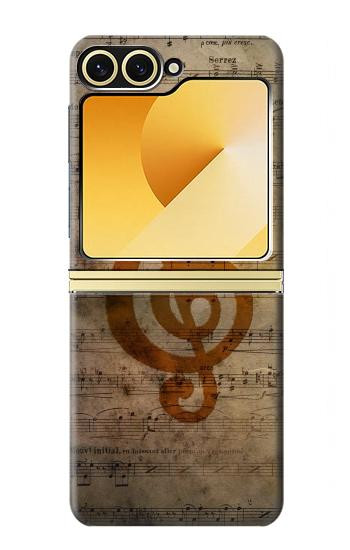 S2368 Sheet Music Notes Case For Samsung Galaxy Z Flip 6, Flip 7 FE