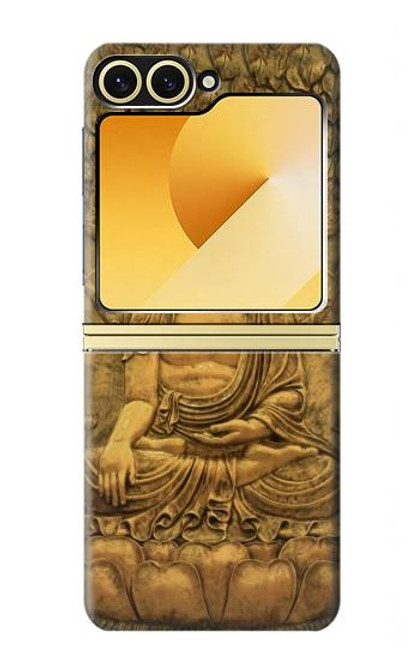 S2452 Buddha Bas Relief Art Graphic Printed Case For Samsung Galaxy Z Flip 6, Flip 7 FE