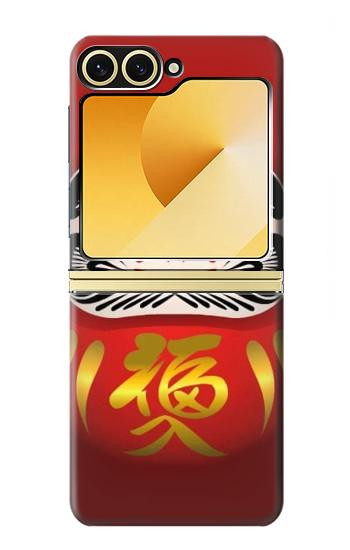 S2839 Japan Daruma Doll Case For Samsung Galaxy Z Flip 6, Flip 7 FE