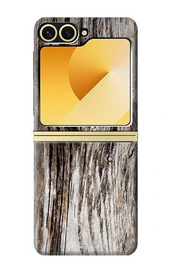 S2844 Old Wood Bark Graphic Case For Samsung Galaxy Z Flip 6, Flip 7 FE