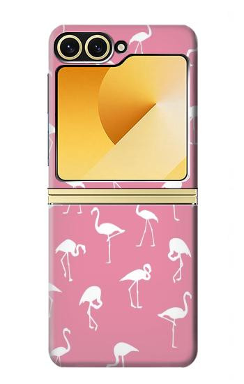 S2858 Pink Flamingo Pattern Case For Samsung Galaxy Z Flip 6, Flip 7 FE