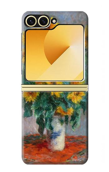 S2937 Claude Monet Bouquet of Sunflowers Case For Samsung Galaxy Z Flip 6, Flip 7 FE