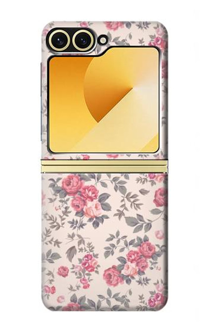 S3095 Vintage Rose Pattern Case For Samsung Galaxy Z Flip 6, Flip 7 FE S3095 Vintage Rose Pattern Case For Samsung Galaxy Z Flip 6, Flip 7 FE