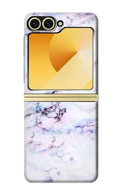 S3215 Seamless Pink Marble Case For Samsung Galaxy Z Flip 6, Flip 7 FE