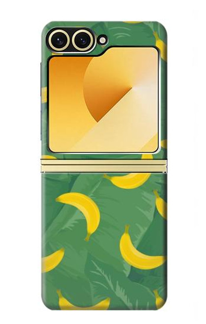 S3286 Banana Fruit Pattern Case For Samsung Galaxy Z Flip 6, Flip 7 FE S3286 Banana Fruit Pattern Case For Samsung Galaxy Z Flip 6, Flip 7 FE