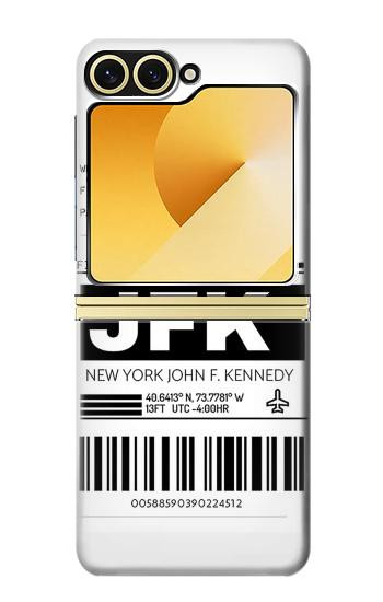 S3664 Airline Travel Luggage Label Case For Samsung Galaxy Z Flip 6, Flip 7 FE