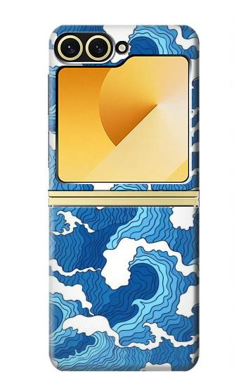 S3901 Aesthetic Storm Ocean Waves Case For Samsung Galaxy Z Flip 6, Flip 7 FE