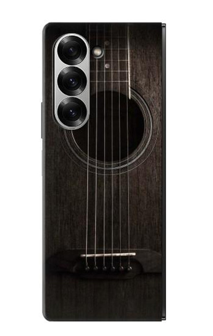 S3834 Old Woods Black Guitar Case For Samsung Galaxy Z Fold 6