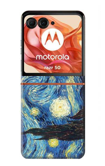 S0213 Van Gogh Starry Nights Case For Motorola Razr 70,60,50, Razr (2026, 2025, 2024)
