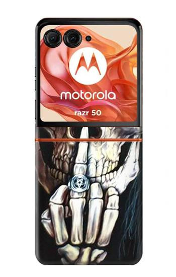 S0222 Skull Pentagram Case For Motorola razr 2024, Motorola razr 2024, Motorola Razr 70,60,50, Razr (2026, 2025, 2024)