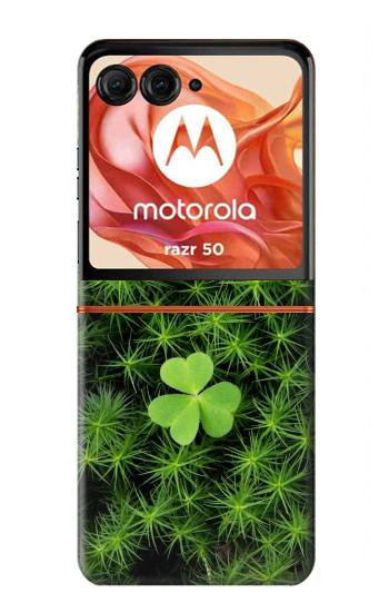 S0358 Clover Lucky Leaf Case For Motorola Razr 70,60,50, Razr (2026, 2025, 2024)