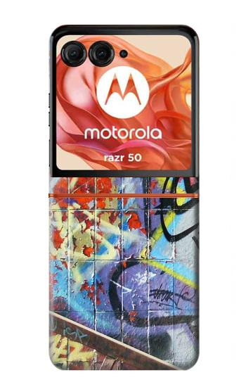 S0588 Wall Graffiti Case For Motorola Razr 70,60,50, Razr (2026, 2025, 2024)