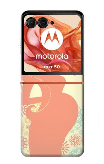 S0815 Pregnant Art Case For Motorola Razr 70,60,50, Razr (2026, 2025, 2024)