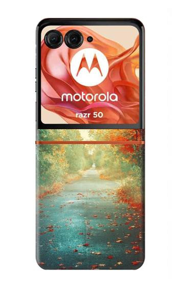 S0913 Road Through The Woods Case For Motorola Razr 70,60,50, Razr (2026, 2025, 2024)