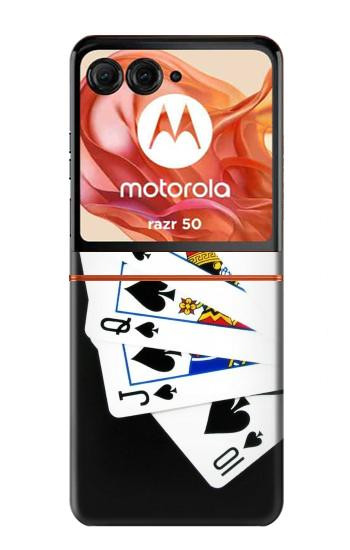S1078 Poker Royal Straight Flush Case For Motorola Razr 70,60,50, Razr (2026, 2025, 2024)