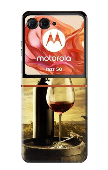 S2042 A Grape Vineyard Grapes Bottle Red Wine Case For Motorola Razr 70,60,50, Razr (2026, 2025, 2024)